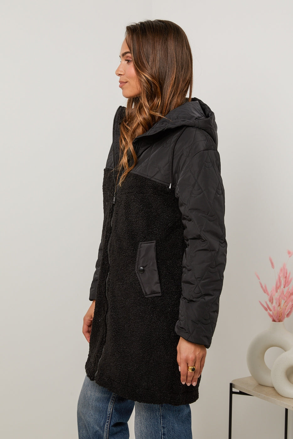 Chaqueta de plumas V8702 - Negro
