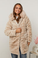 V8708 Puffer Jacket - Beige
