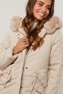V8708 Puffer Jacket - Beige