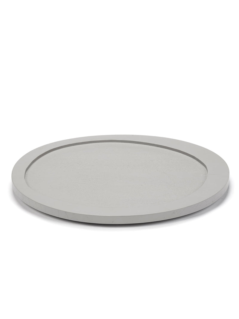 Bandeja L - Círculo interior gris claro - Por Maarten Baas