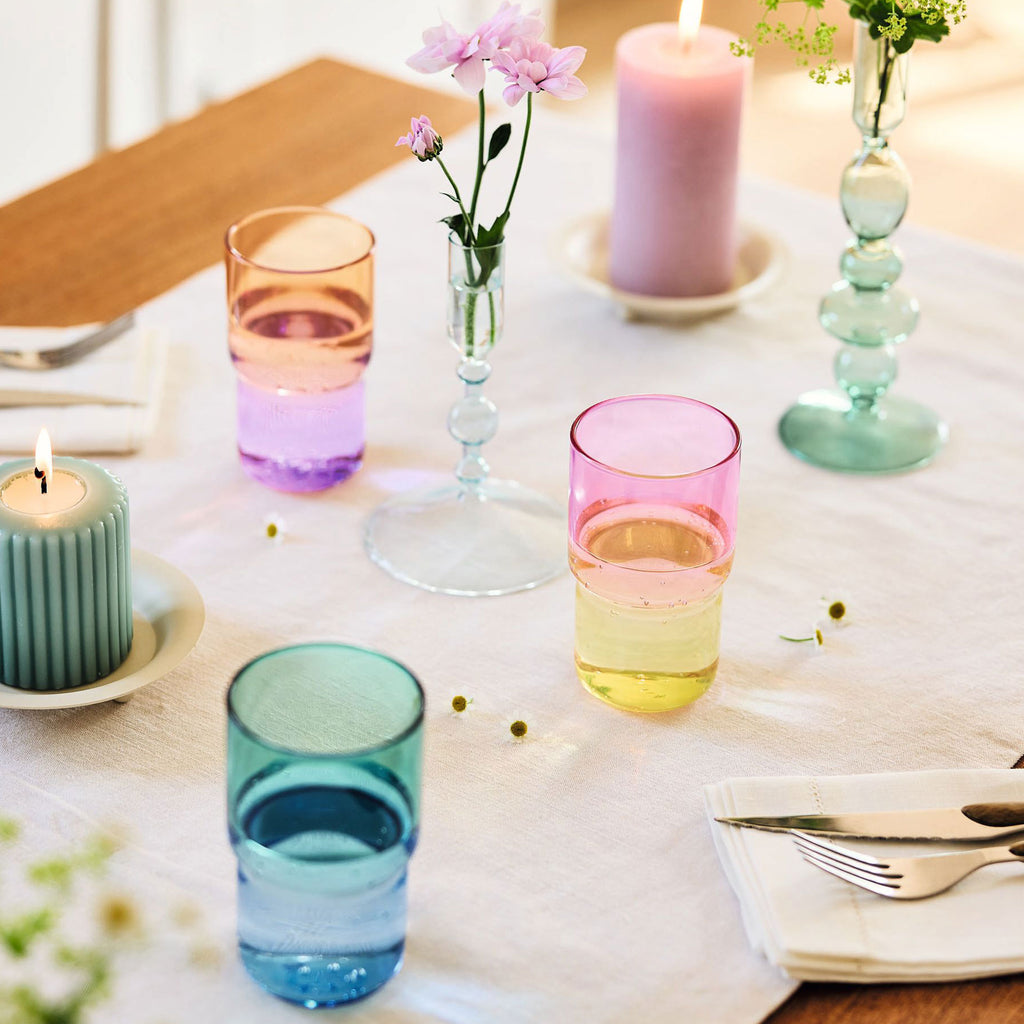 Candy Mix - 6 Water Glasses - Yellow/Pink - 32cl - Luminarc