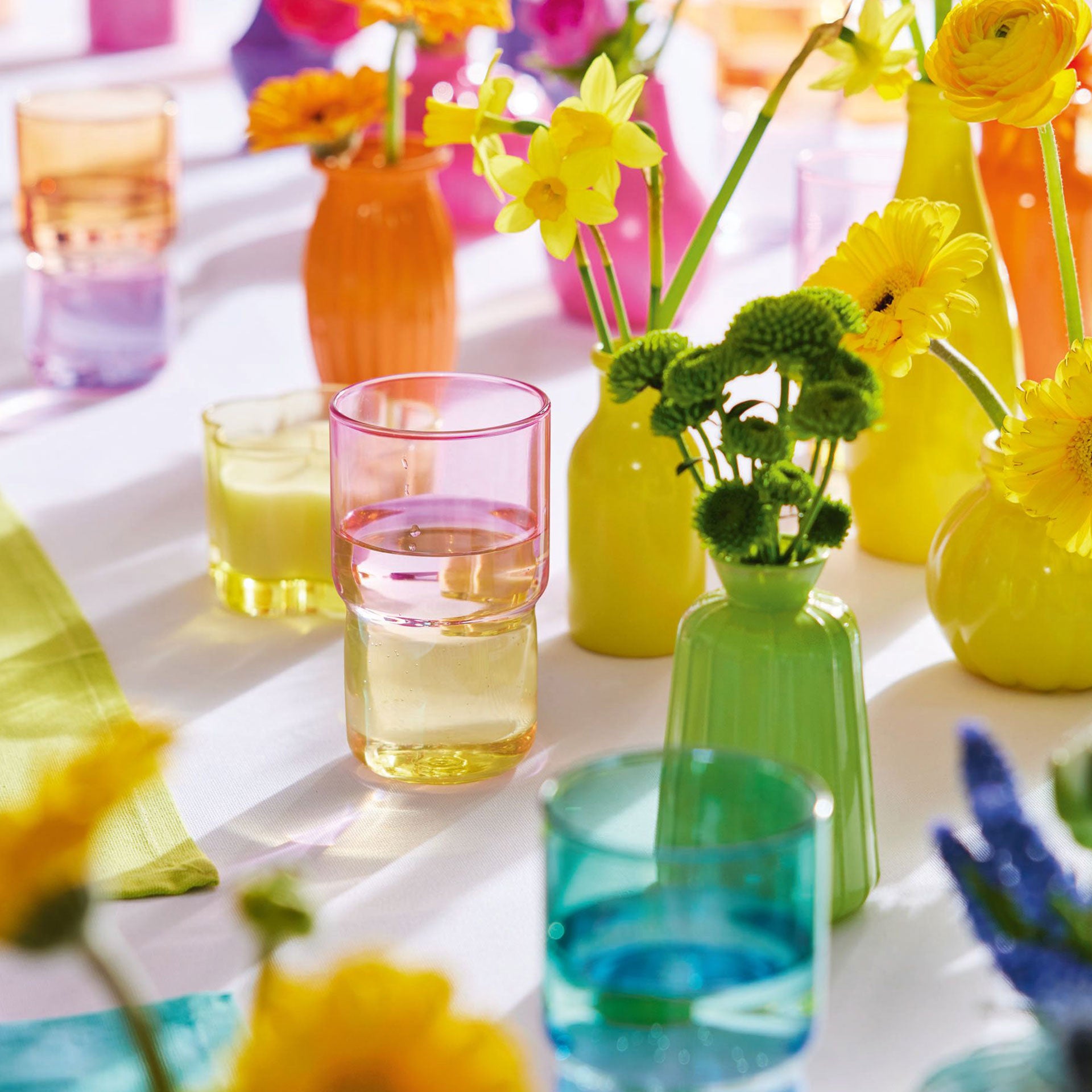 Candy Mix - 6 Water Glasses - Yellow/Pink - 32cl - Luminarc