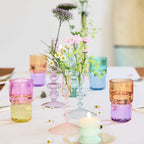 Candy Mix - 6 Water Glasses - Purple/Orange - 32cl - Luminarc