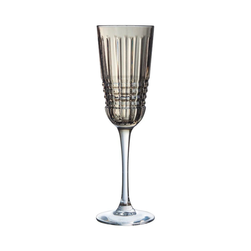 Rendez-Vous Brume - 4 Rendez Champagne Flutes - Brown - 17cl - Cristal D'Arques