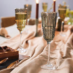 Rendez-Vous Brume - 4 Rendez Champagne Flutes - Brown - 17cl - Cristal D'Arques