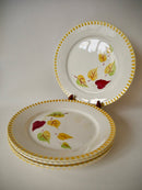 Lot De 5 Assiettes Plates Digoin Sarreguemines Modèle "Alouette" - Années 30-40