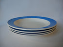 Lot De 4 Assiettes Creuses Villeroy & Boch Modèle Orléans Bleu Ciel - Années 50