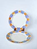 Lot De 4 Assiettes Plates Badonviller Modèle Lafayette - 1930