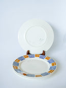 Lot De 4 Assiettes Plates Badonviller Modèle Lafayette - 1930