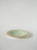 Déjeuner Pastel Vert Menthe Et Doré - 1950