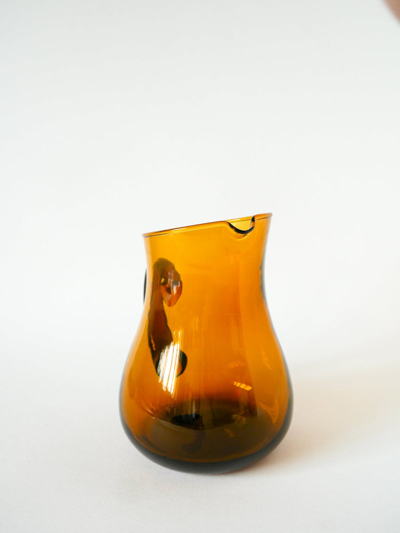 Pichet En Verre Ambré - Design - 1970