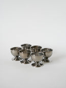 Lot De 6 Coquetiers En Inox - Design - 1970