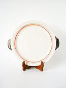 Plat À Gâteau Villeroy.& Boch - Lignes - Orange Et Argent - 1960