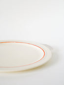 Plat À Gâteau Villeroy.& Boch - Lignes - Orange Et Argent - 1960