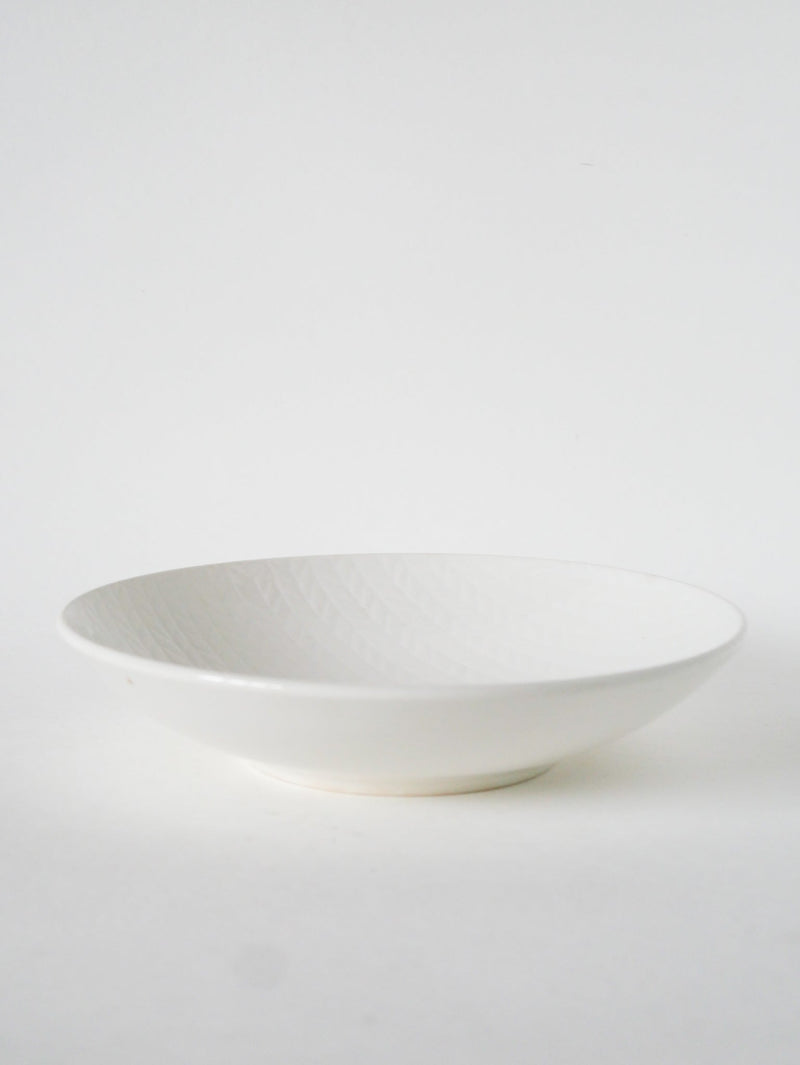 Plat Rond De Présentation Salins - Design - Blanc - 1960