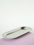 Mini Plat Rectangulaire En Inox - Design - 1970