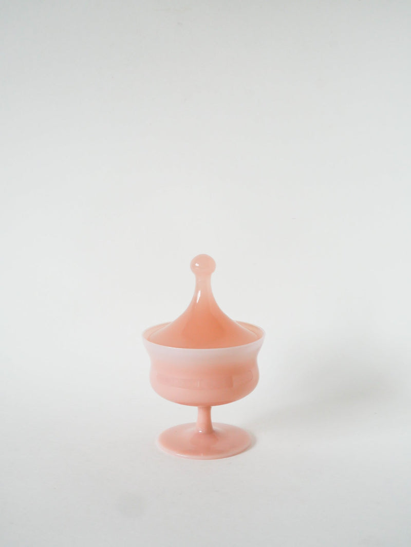 Boîte En Opaline - Rose - 1960