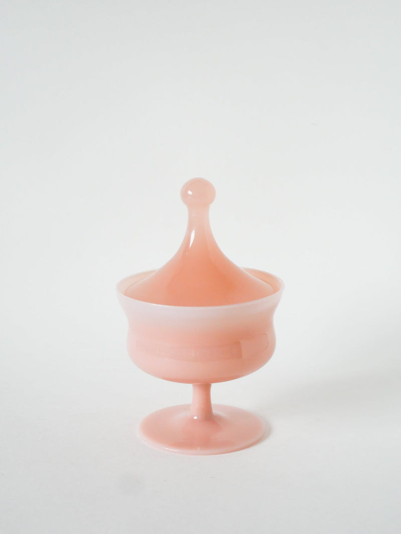 Boîte En Opaline - Rose - 1960