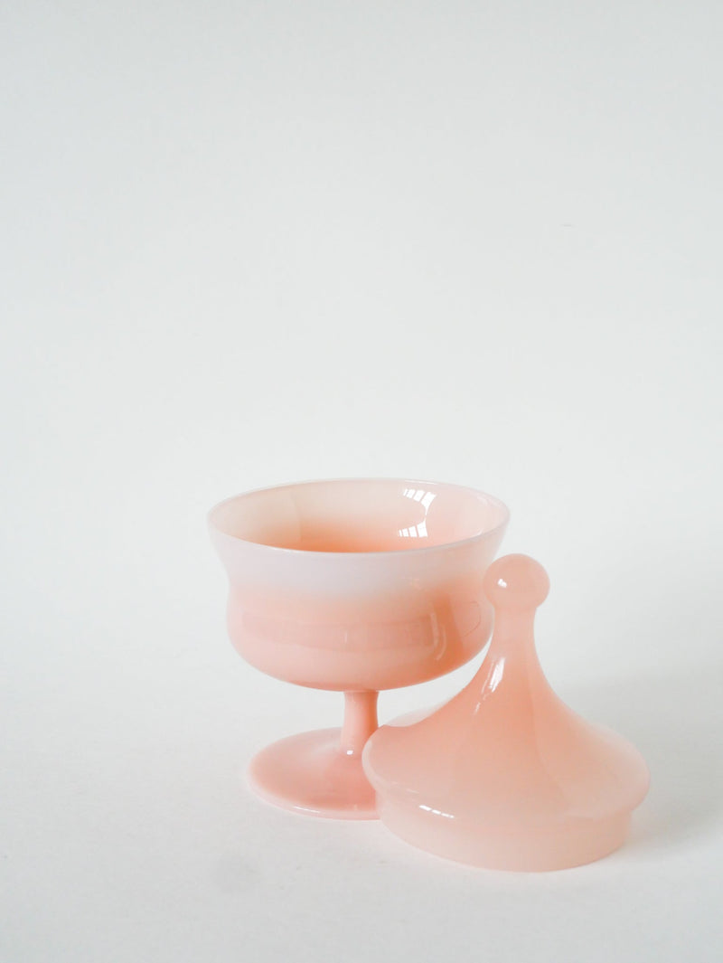 Boîte En Opaline - Rose - 1960