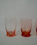 Lot De 4 Verres À Eau Roses Art Déco - Années 30