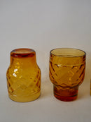 Lot De 4 Verres Ambrés Pernod - Années 70