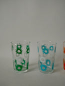 Lot De 4 Verres À Liqueur Design Colorés - Années 70