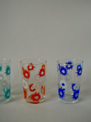 Lot De 4 Verres À Liqueur Design Colorés - Années 70