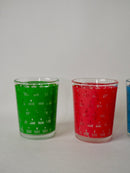 Lot De 4 Verres À Eau Colorés - Années 70