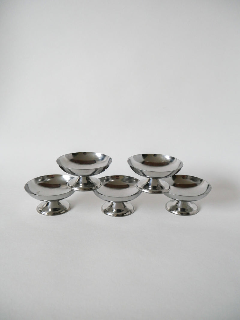 Lot De 5 Coupes Design En Inox - 1970 9 X 5 Cm