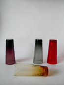 Lot De 4 Verres Long Drink Colorés Et Texturés Design - 1970