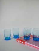 Lot De 4 Verres À Eau Turquoise Art Déco - 1930