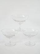 Lot De 4 Coupes À Champagne En Cristal Gravé - 1950 - 8.5 X 10 Cm