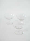 Lot De 4 Coupes À Champagne En Cristal Gravé - 1950 - 8.5 X 10 Cm