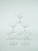 Lot De 8 Coupes À Champagne Gravées - Motifs Fleurs - 1960