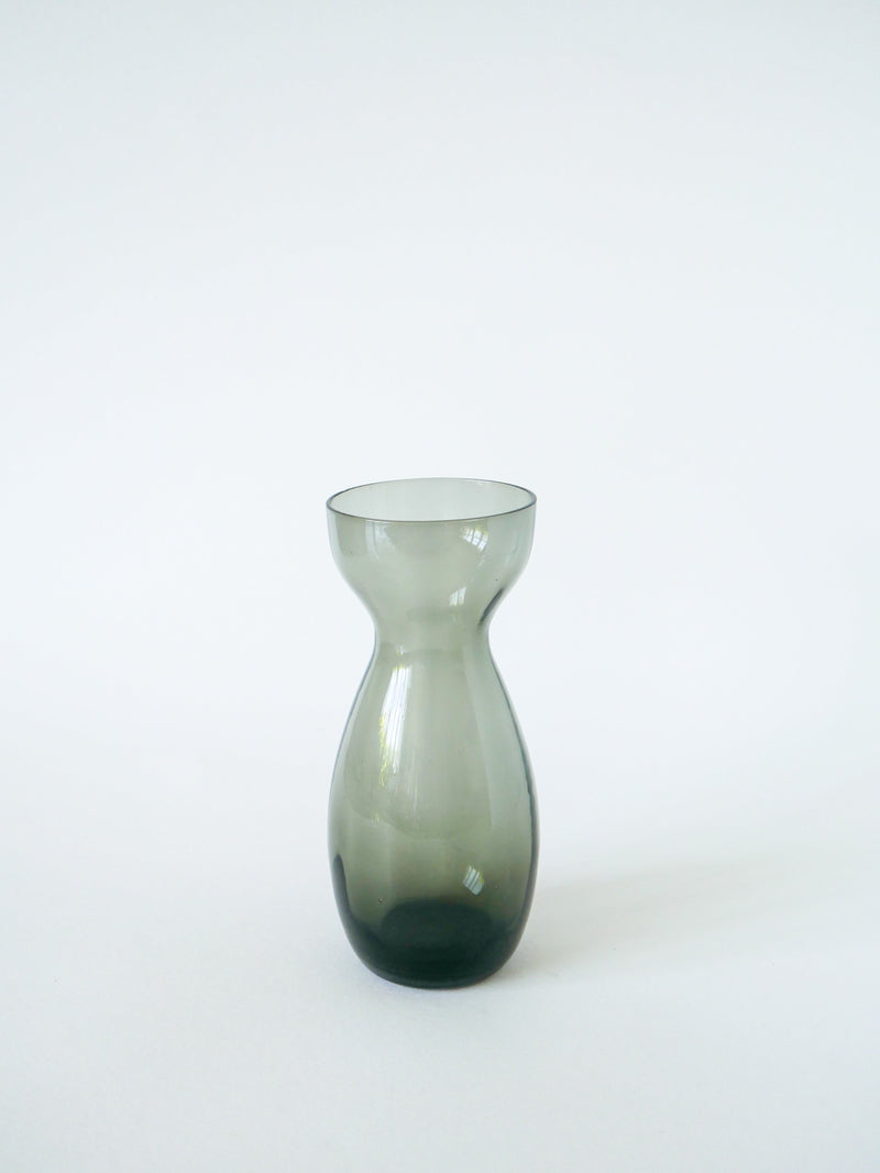 Vase En Verre Fumé - Design - 1970