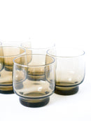 Lot De 6 Verres À Eau En Verre Fumé - Design - 1970