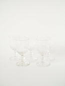 Lot De 6 Verres À Vin En Cristal Ciselé - 1960