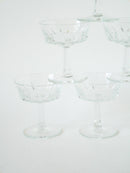 Lot De 6 Coupes À Champagne En Verre Cristal - 1960