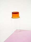 Paire De Verres Long Drink - Ambré - Design - 1970