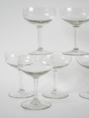 Lot De 9 Coupes À Champagne En Cristal Gravé - 1930