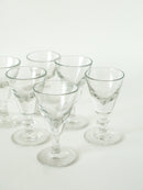 Ensemble De 7 Verres À Liqueur / Absinthe Dépareillés - 1930