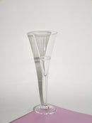 Ensemble De 6 Flûtes À Champagne En Cristal Gravé - Fait Main - 1960