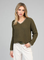 Pull Valentine Militaire