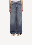 Valentino - Pantalon - Blue Washed Medium - Femme