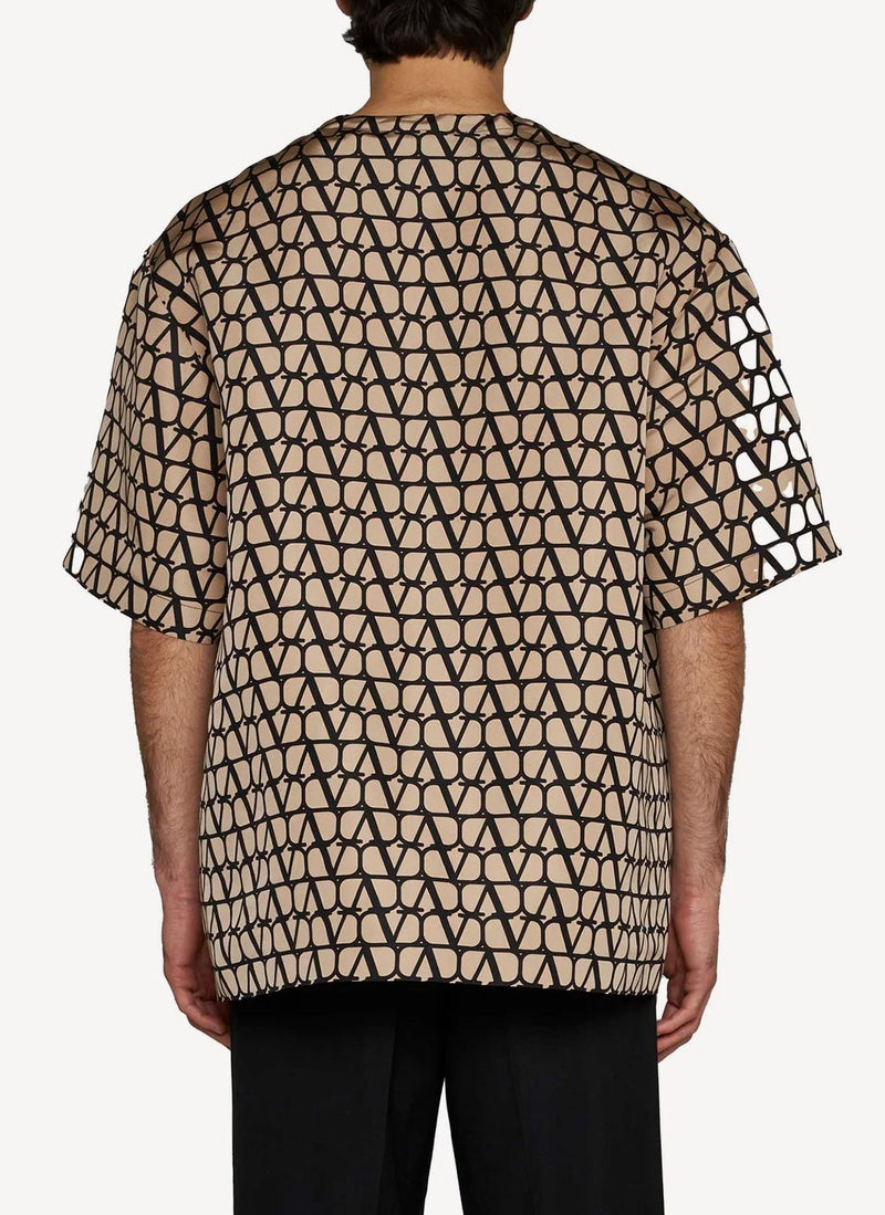 Valentino - Tee Shirt - Brown - Homme