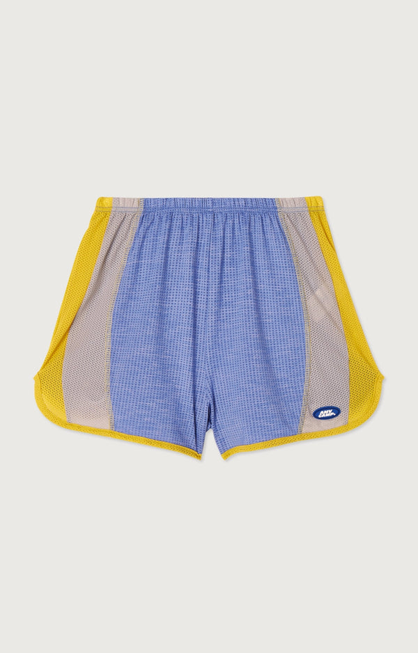 American Vintage - Short Corto Amplio - Tricolore Bleu Jaune Et Gris - Mujer