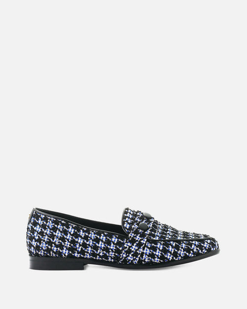 Mocassin Vanak/Tweed Bleu Noir