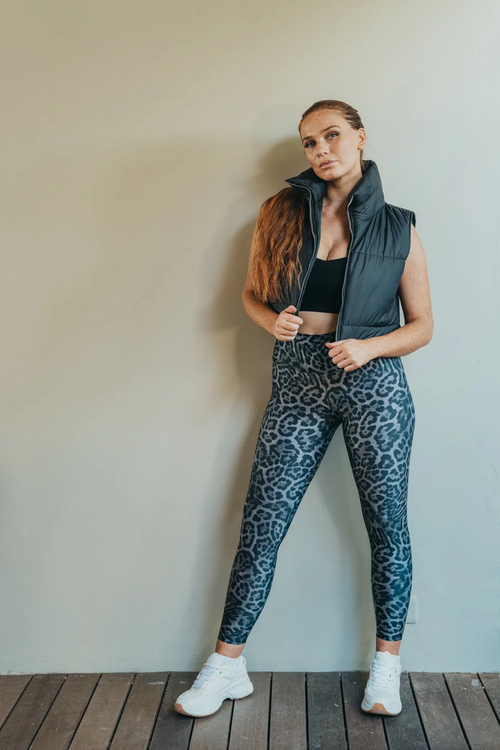 Legging Vanille Panthère Gris