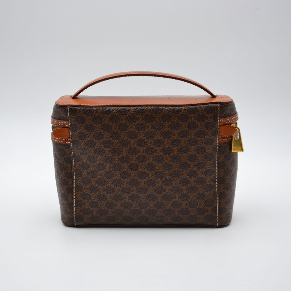 Céline Macadam Coated Canvas Vanity Case