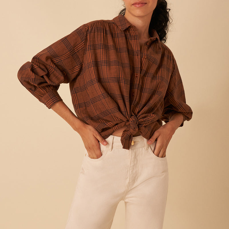Vanou Shirt - Fluted Check